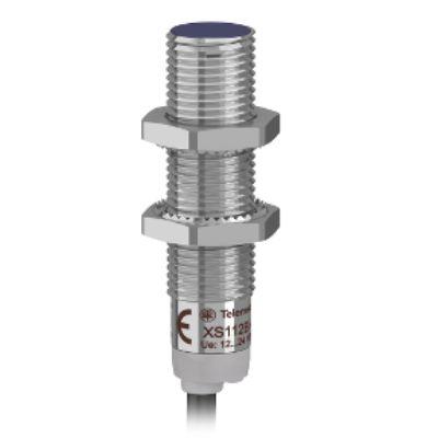 Telemecanique Sensors Inductive Barrel-Style Inductive Proximity Sensor, M12 x 1, 4 mm Detection, NPN Output, 24 V