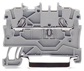 Wago TOPJOB S, 2000 Series Red Feed Through Terminal Block, 1mm², Single-Level, Push-In Cage Clamp Termination, ATEX,