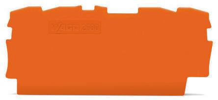 WAGO TOPJOB S, 2000 Series End and Intermediate Plate for Use with 2000 Series Terminal Blocks