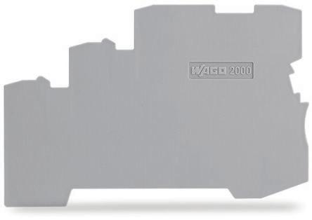 WAGO TOPJOB S, 2000 Series End and Intermediate Plate for Use with 2000 Series Triple Level Sensor Terminal Blocks