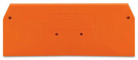 WAGO 280 Series End and Intermediate Plate for Use with 280 Series Terminal Blocks