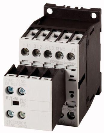 Eaton DILM Contactor, 230 V Coil, 3 Pole, 3.5 kW, 1NC