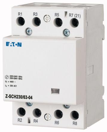 Eaton DILM Installation Contactor, 230 V ac Coil, 4N/C
