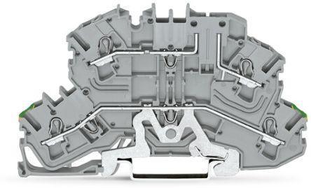 WAGO2002-2667 TOPJOB S, 2002 Series Carrier Terminal Block, 2.5mm², Double-Level, Push-In Cage Clamp Termination, ATEX,