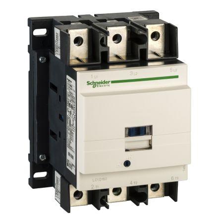 TeSys D LC1D Contactor, 3 Pole, 150 A, 1 NO + 1 NC