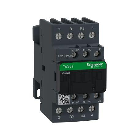 Schneider Electric TeSys D LC1D Contactor, 2 Pole, 25 A, 1 NO + 1 NC