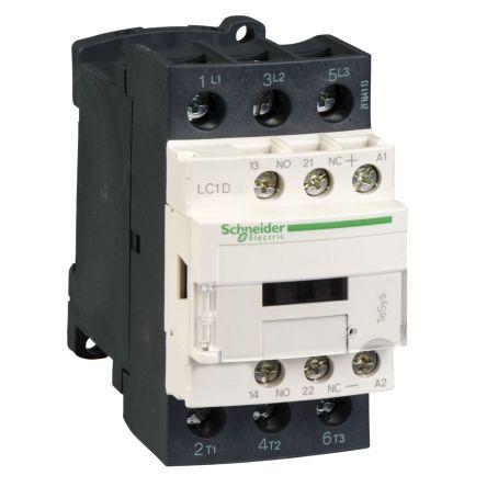 Schneider Electric TeSys D LC1D Contactor, 100 V Coil, 3 Pole, 32 A, 1 NO + 1 NC