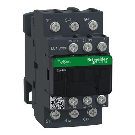 Schneider Electric TeSys D LC1D Contactor, 3 Pole, 32 A, 1 NO + 1 NC