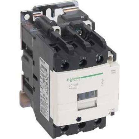 TeSys D LC1D Contactor, 3 Pole, 50 A, 1 NO + 1 NC