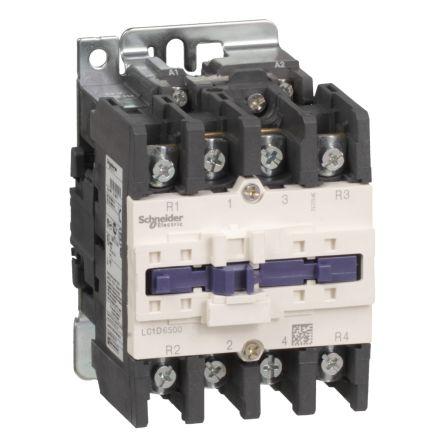 TeSys D LC1D Contactor, 4 Pole, 80 A, 1 NO + 1 NC