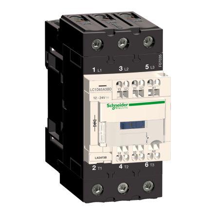 TeSys D LC1D Contactor, 3 Pole, 65 A, 1 NO + 1 NC