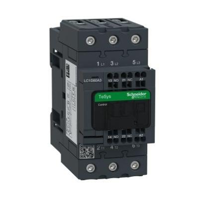 TeSys D LC1D Contactor, 110 V Coil, 3 Pole, 80 A, 1 NO + 1 NC