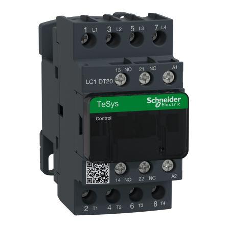 TeSys D LC1D Contactor, 4 Pole, 20 A, 1 NO + 1 NC