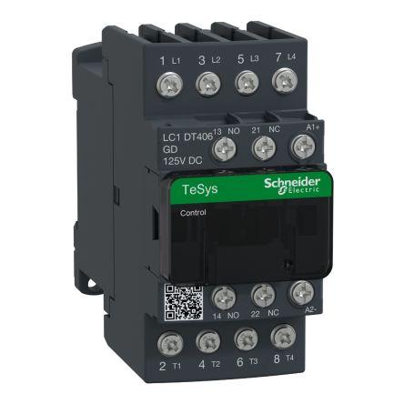 TeSys D LC1D Contactor, 24 V Coil, 4 Pole, 40 A, 1 NO + 1 NC