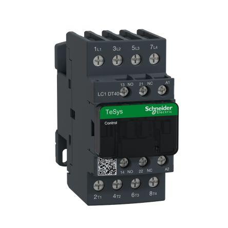 TeSys D LC1D Contactor, 4 Pole, 40 A, 1 NO + 1 NC