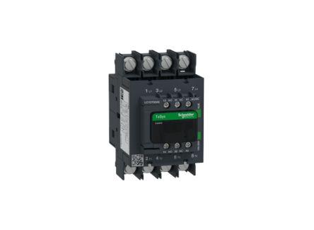 TeSys D LC1D Contactor, 100-250 V Coil, 4 Pole, 66 A, 1 NO + 1 NC