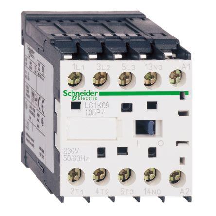 TeSys K LC1K Contactor, 24 V Coil, 3 Pole, 6 A, 1 NO + 1 NC