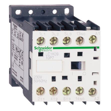 TeSys K LC1K Contactor, 24 V Coil, 3 Pole, 9 A, 1 NO + 1 NC