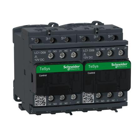 TeSys D LC2D Reversing Contactor, 3 Pole, 9 A, 1 NO + 1 NC