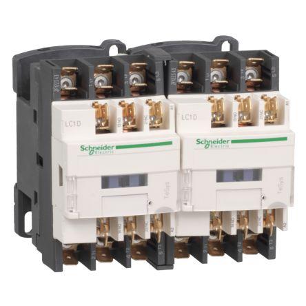 TeSys D LC2D Reversing Contactor, 3 Pole, 12 A, 1 NO + 1 NC