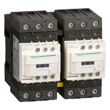 TeSys D LC2D Reversing Contactor, 3 Pole, 50 A, 1 NO + 1 NC