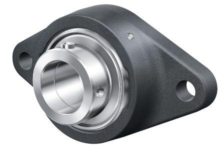2 Hole Flange Bearing Unit, PCFT20-XL, 20mm ID