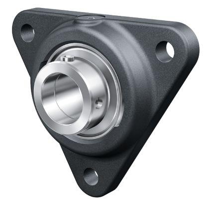 3 Hole Flange Bearing Unit, PCFTR25-XL, 25mm ID