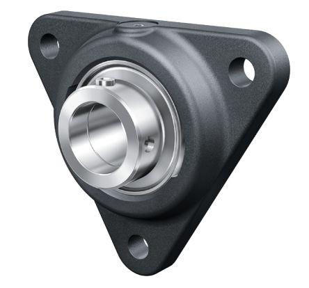 3 Hole Flange Bearing Unit, PCFTR40-XL, 40mm ID