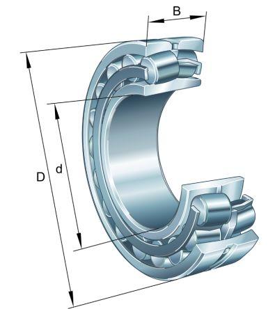 FAG 22208-E1-XL-K 40mm I.D Spherical Roller Bearing, 80mm O.D