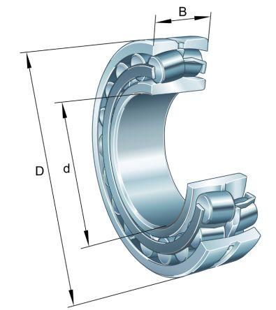 FAG 22211-E1-XL-C3 55mm I.D Spherical Roller Bearing, 100mm O.D