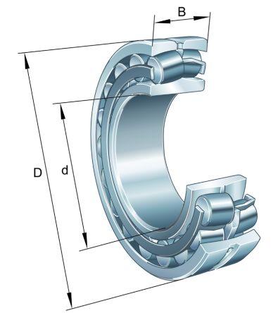 FAG 22309-E1-XL 45mm I.D Spherical Roller Bearing, 100mm O.D