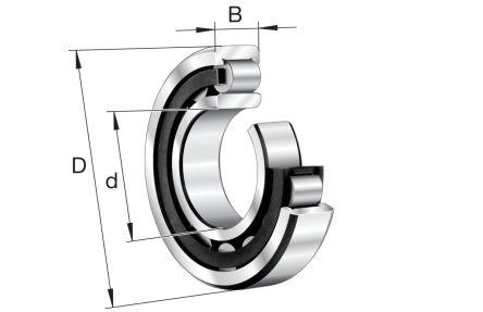 FAG NU1007-XL-M1 35mm I.D Cylindrical Roller Bearing, 62mm O.D