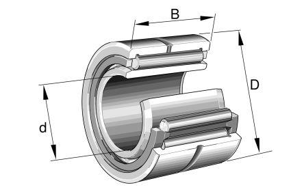 INA NA4911-XL 55mm I.D Needle Roller Bearing, 80mm O.D