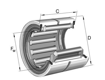 INA RNA4908-2RSR-XL 48mm I.D Needle Roller Bearing, 62mm O.D