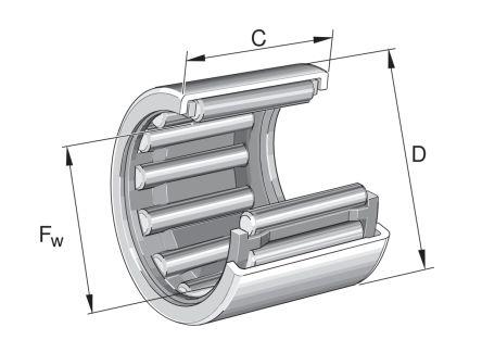 INA HK0606-B 6mm I.D Drawn Cup Needle Roller Bearing, 10mm O.D