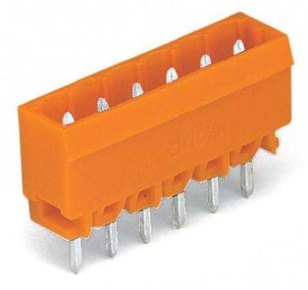 Wago 231 Series Series Straight PCB Header, 12 Contact(s), 5.08mm Pitch, 1 Row(s)