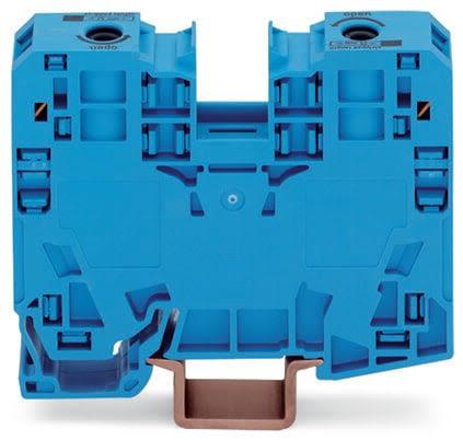 Wago 285 Series Blue Feed-Through Terminal, 6 - 35mm², 1-Level, Push In Termination, ATEX, CSA Ex