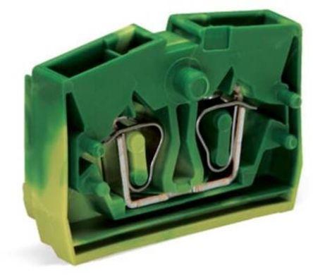 WAGO 264 Series Terminal Block, 2-Way, 24A, 28 - 12 AWG Wire, Cage Clamp Termination