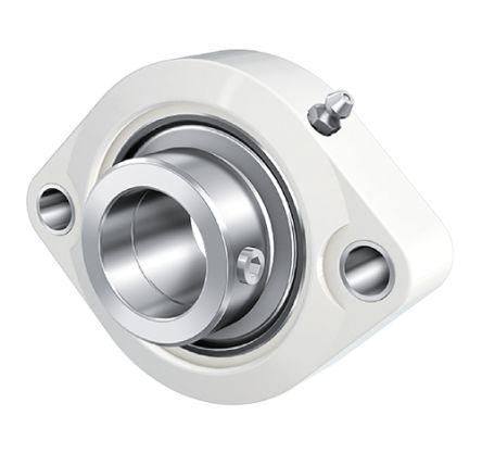 2 Hole Flange Bearing Unit, GLCTE30-TV-VA-FD, 30mm ID