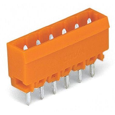 WAGO 231 Series Straight PCB Mount PCB Header, 18 Contact(s), 5.08mm Pitch, 1 Row(s), Shrouded