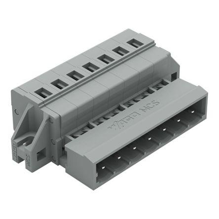 WAGO 231 Series Pluggable Connectors, 7-Pole, Male, 7-Way, Snap-In, 12A