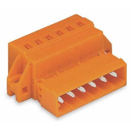 WAGO 231 Series Pluggable Connector, 8-Pole, Male, 8-Way, Snap-In, 12A