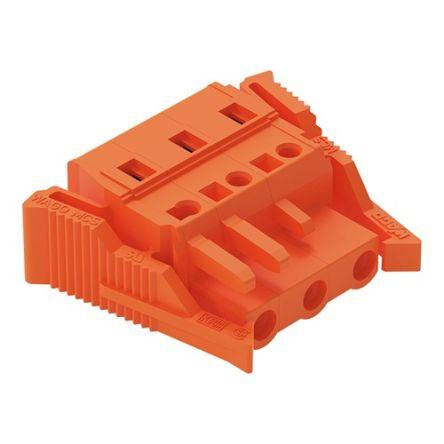 WAGO 231 Series Connector, 3-Pole, Female, 3-Way, Snap-In, 16A