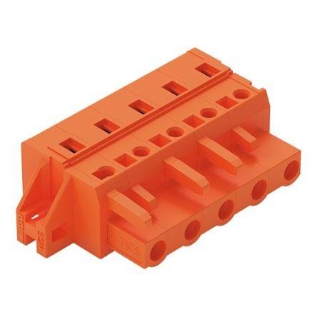 WAGO 231 Series Pluggable Connector, 5-Pole, Female, 5-Way, Panel Mount, 16A