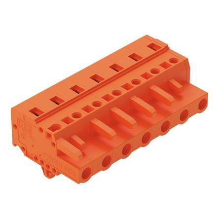 WAGO 231 Series Pluggable Connector, 7-Pole, Female, 7-Way, Snap-In, 16A