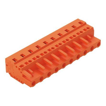 WAGO 231 Series Connector, 10-Pole, Female, 10-Way, Snap-In, 16A