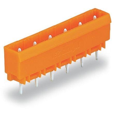 WAGO 231 Series Straight PCB Mount Header, 2 Contact(s), 7.62mm Pitch, 1 Row(s), Shrouded