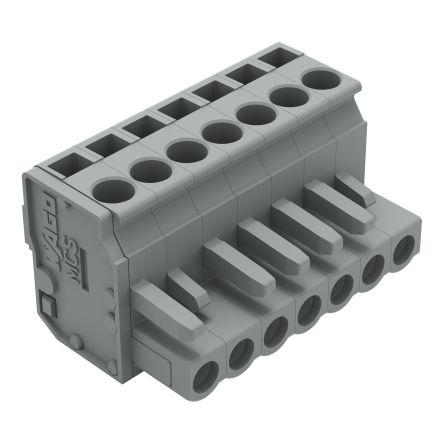 WAGO 232 Series Pluggable Connector, 7-Pole, Female, 7-Way, Plug-In, 15A