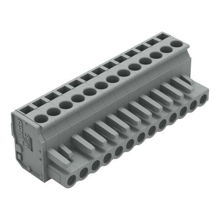 WAGO 232 Series Pluggable Connector, 13-Pole, Female, 13-Way, Plug-In, 15A