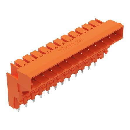 WAGO 232 Series Angled PCB Mount PCB Header, 12 Contact(s), 5.08mm Pitch, 1 Row(s), Shrouded